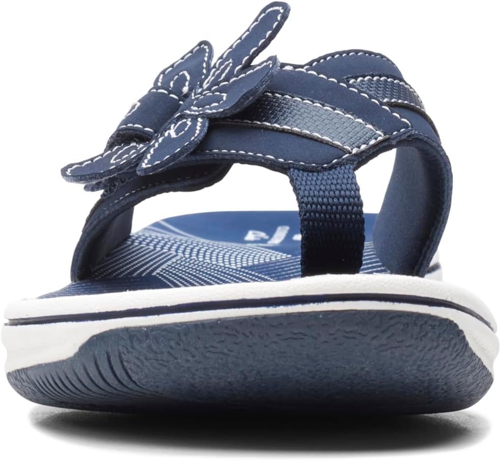 Шлепанцы Clarks Brinkleyflorah (унисекс), темно-синий — фото 4