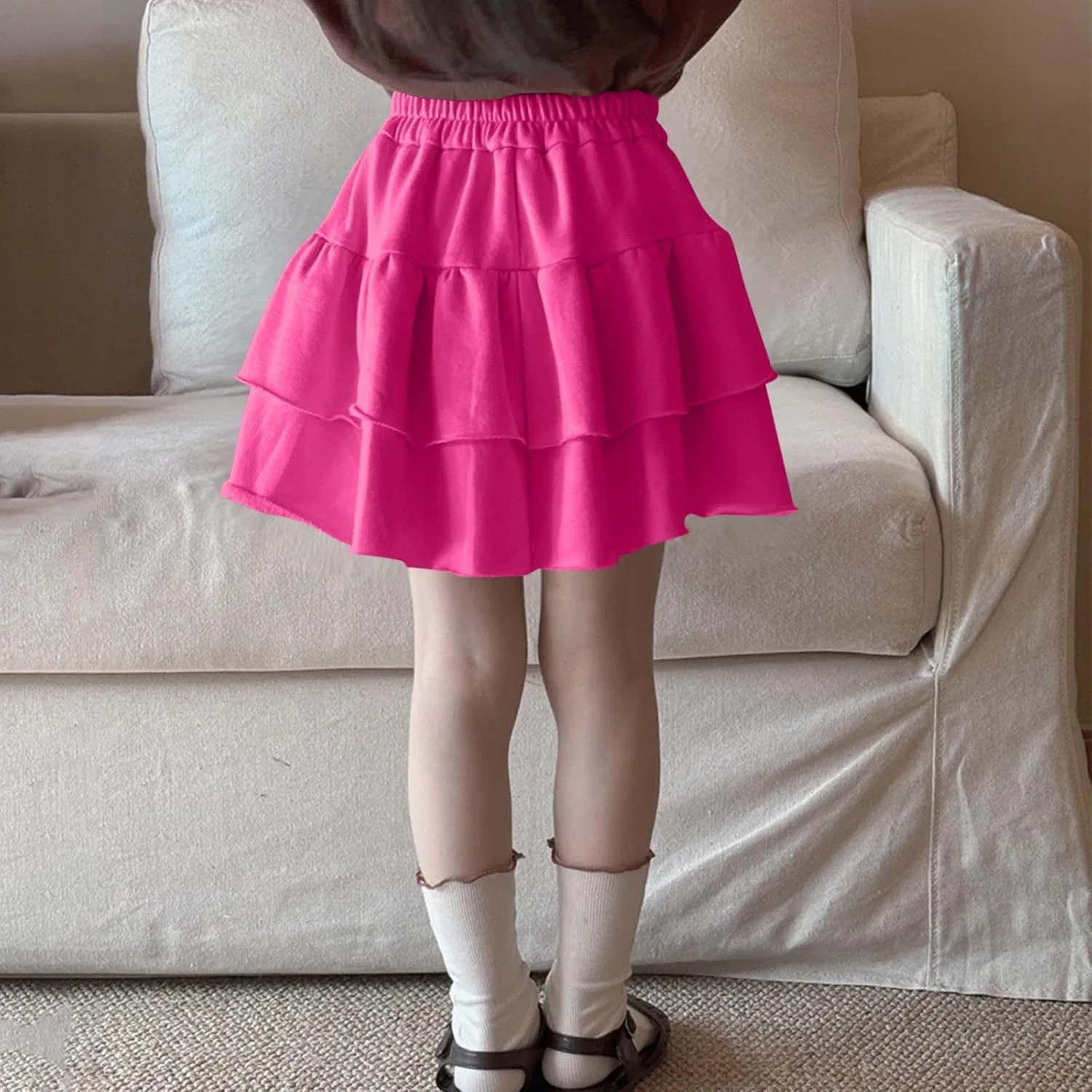 Юбка с воланами, Hot Pink, Generic — фото 3