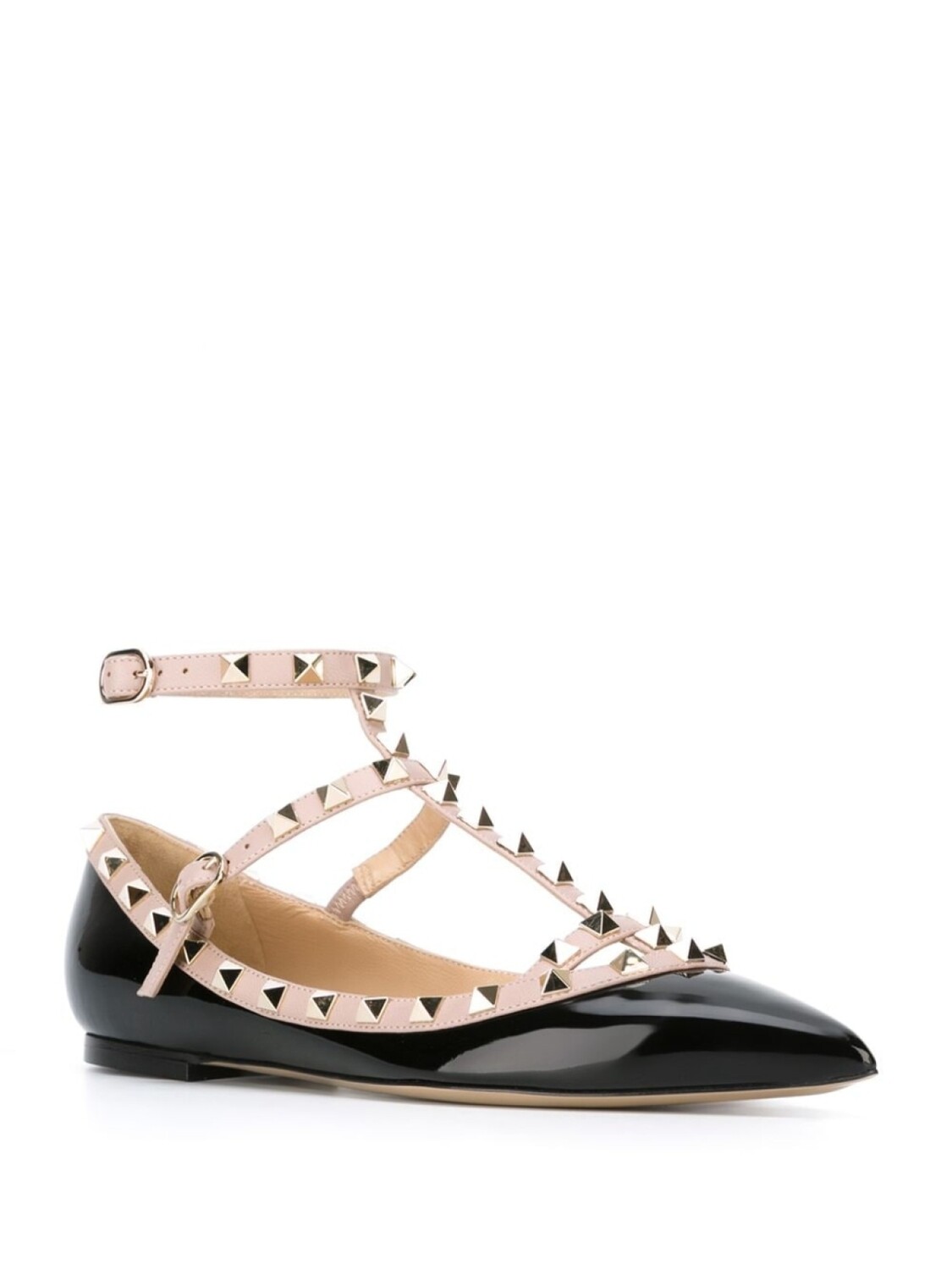 Valentino Garavani балетки Rockstud, черный