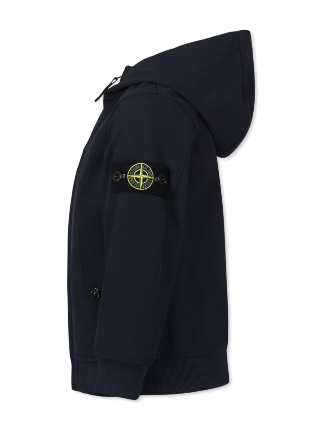 Толстовка с капюшоном на молнии с изображением компаса Stone Island Junior, синий — фото 3