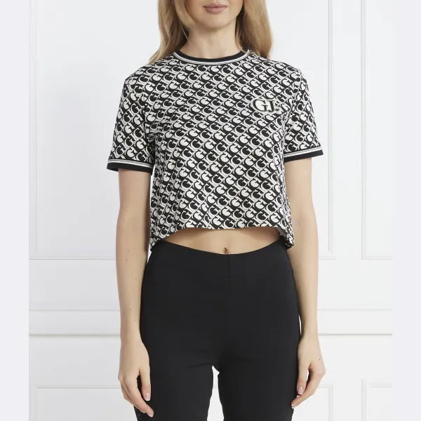 

Укороченная футболка Guess, черный