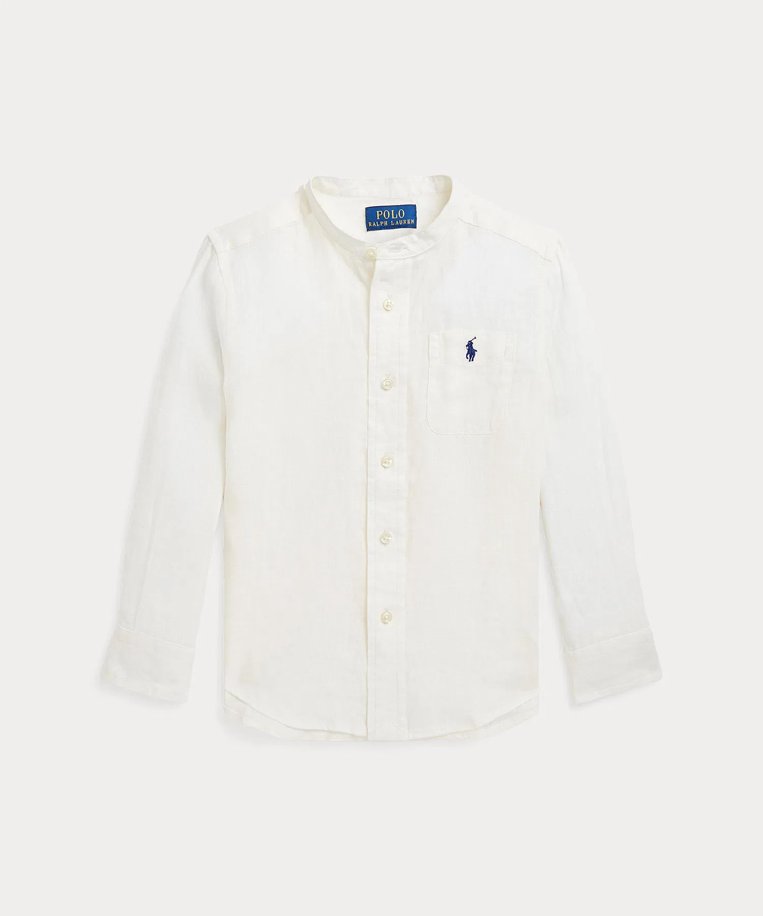 Детская льняная рубашка Polo Ralph Lauren с длинным рукавом