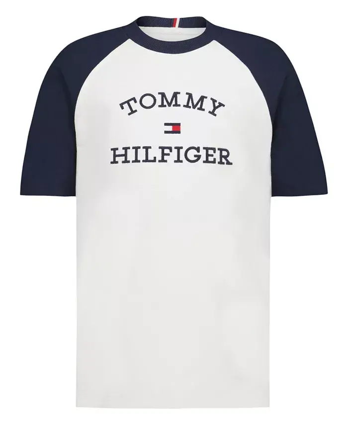 

Футболка с коротким рукавом реглан для мальчиков Little и Toddler Tommy Hilfiger