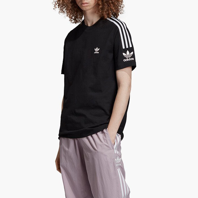 Футболка с тремя полосками, черная Adidas Originals — фото 3