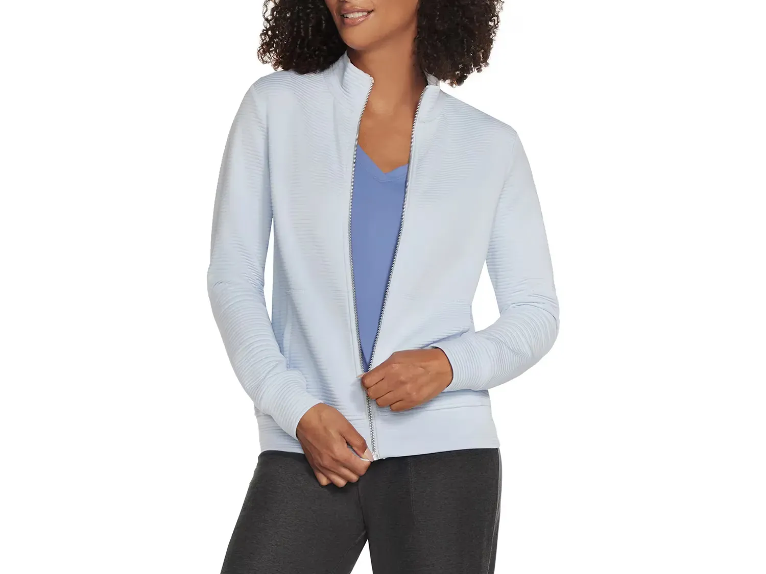 

Без капюшона худи GO WALK Женская куртка Everywhere Skechers, Light Blue