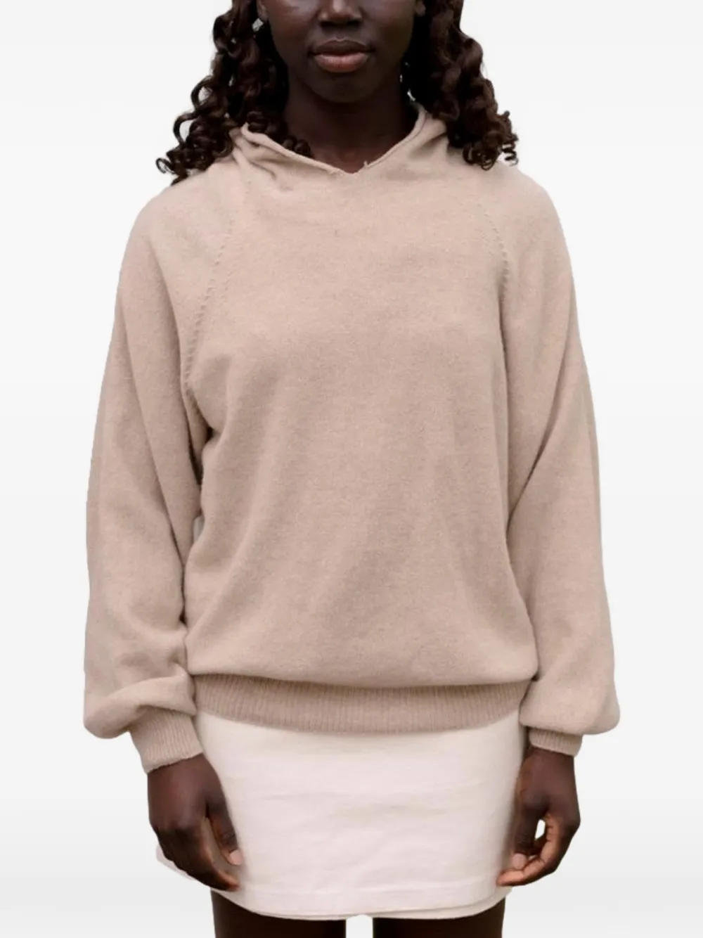 

Толстовка с капюшоном из мериносовой шерсти Soar Baserange, бежевый