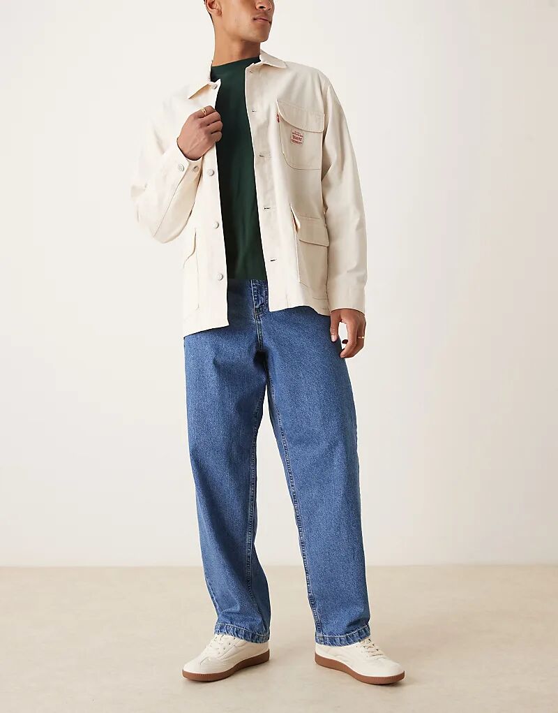 

Джинсы прямого кроя ASOS DESIGN, цвет средне-синий