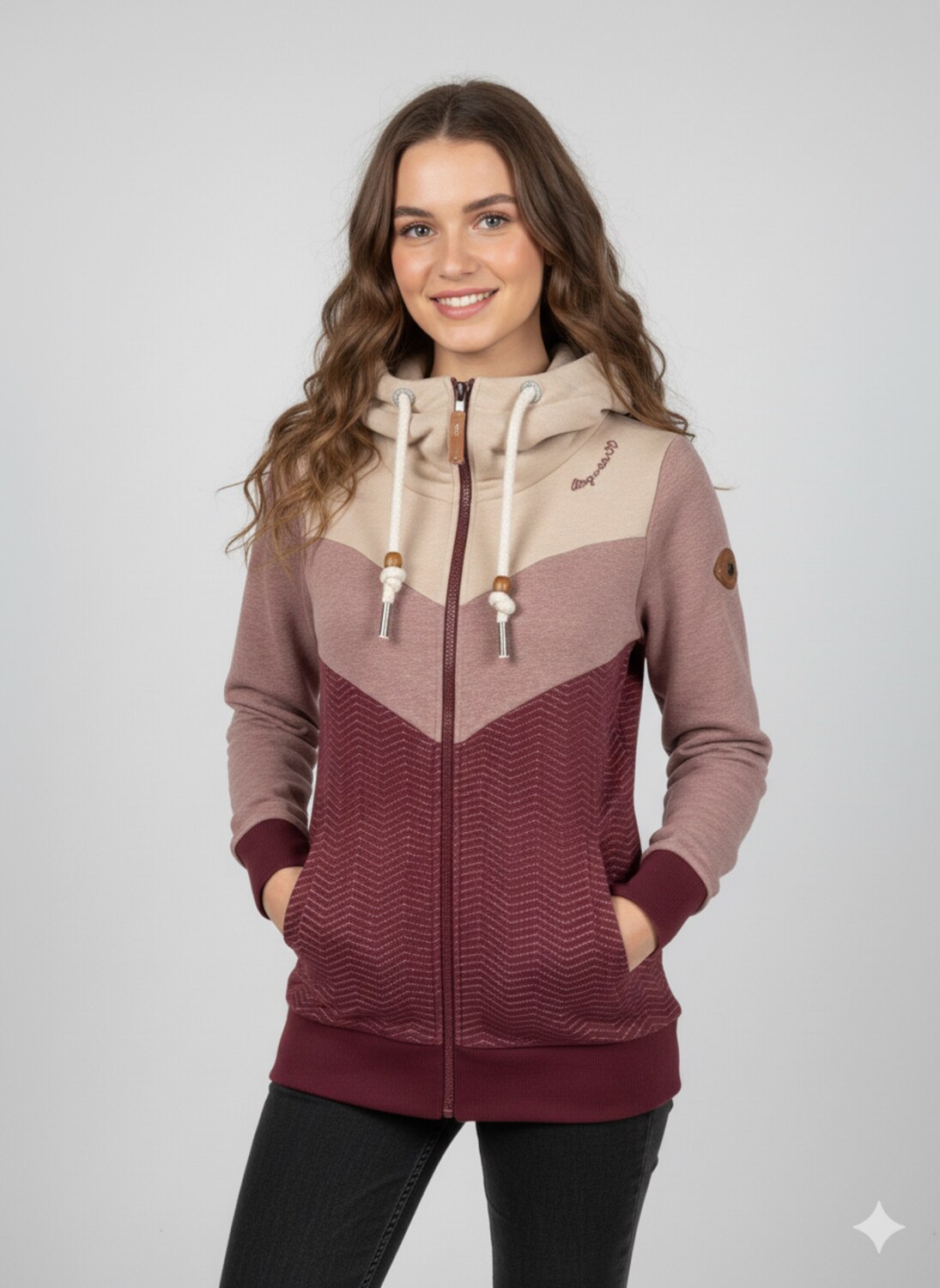 

Ragwear Худи на молнии в цвете Mauve, блэкберри, Черный, Ragwear Худи на молнии в цвете Mauve, блэкберри
