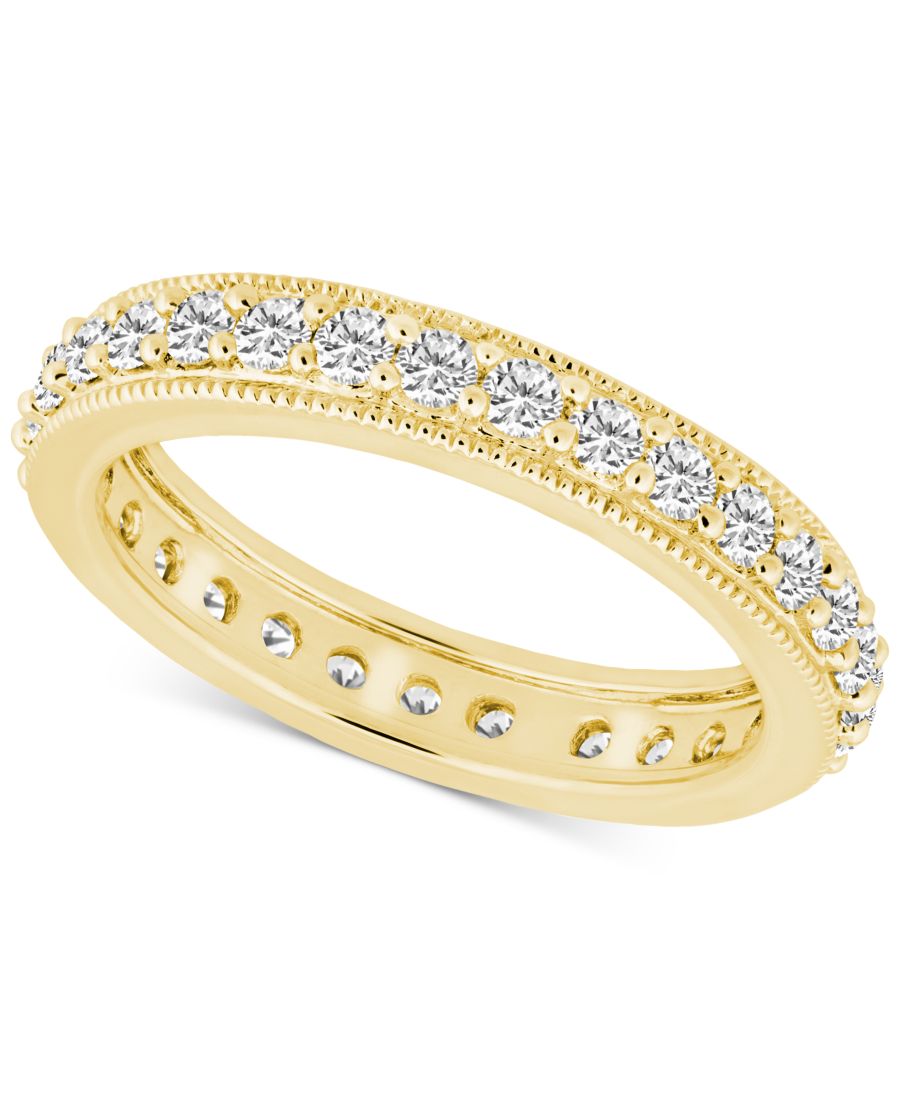 

Кольцо-дорожка с бриллиантами по краю (7/8 карата) из 14-каратного золота Macy's, Yellow Gold
