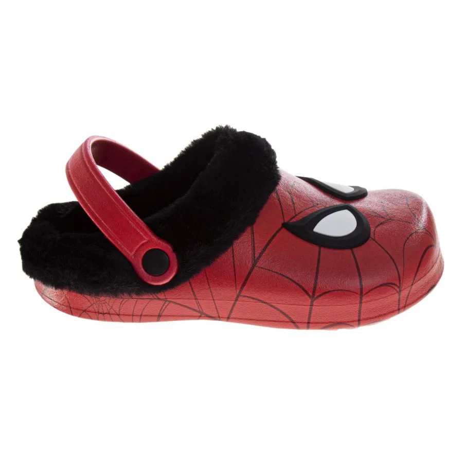 Детские садовые сабо Marvel Avengers Spiderman из мягкой ткани с флисовой подкладкой Spider-Man — фото 2