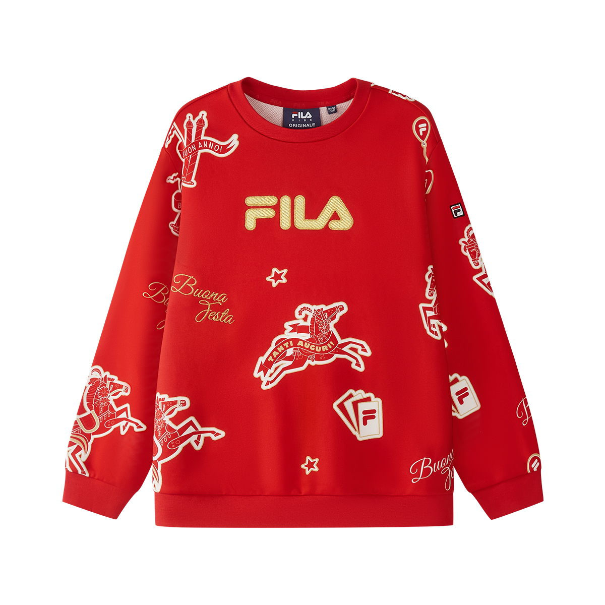 

Толстовки с круглым вырезом, средней толщины Fila Kids, all over print