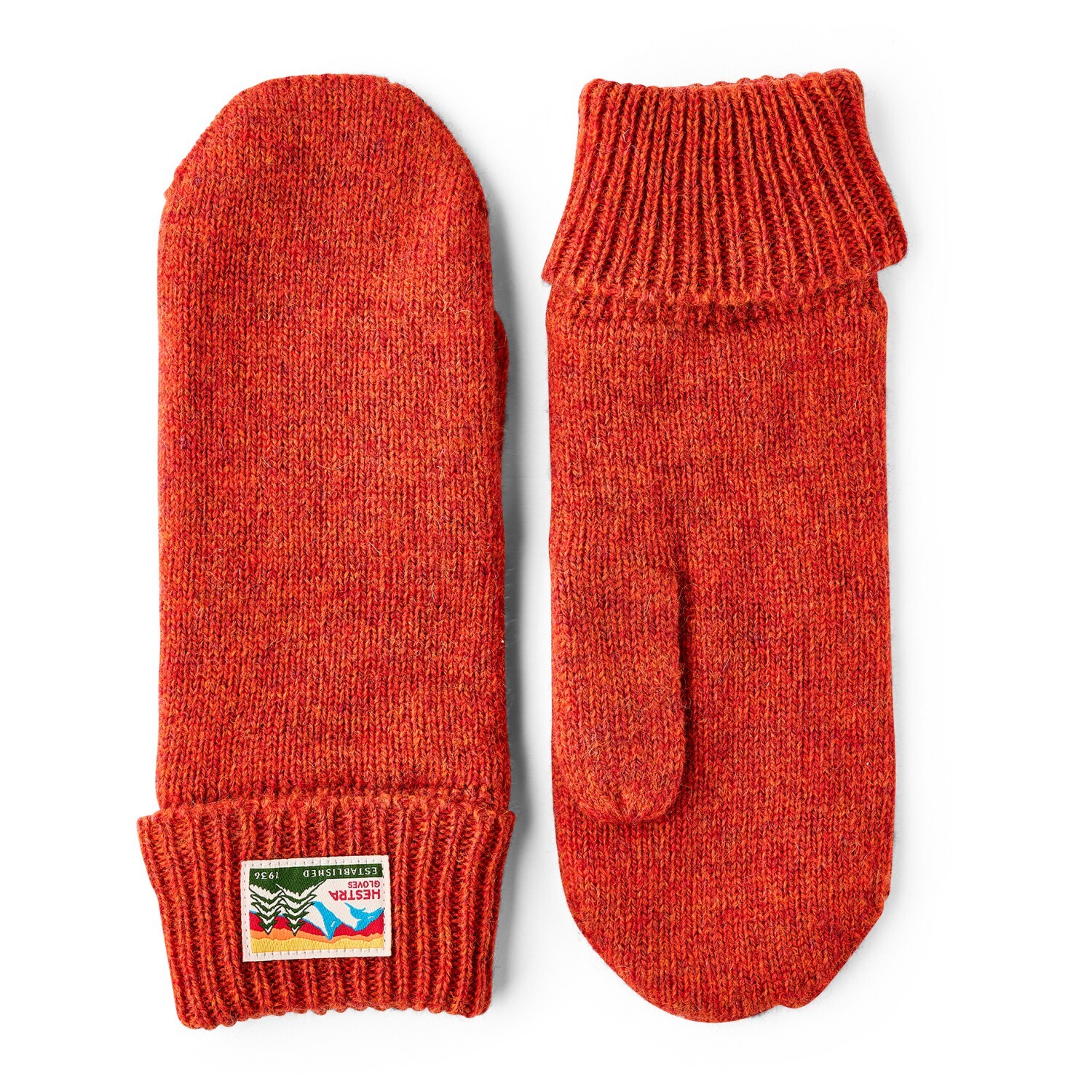 

Перчатки Hestra Raggwool Mitt, цвет Brick Red