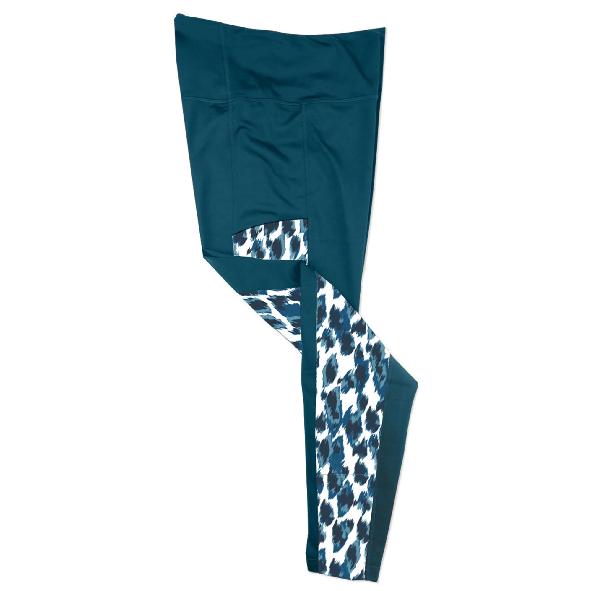 

Женские колготки Micro-Elite с принтом в виде карманов и замши Hot Chillys, Cross Country Blue/Painted Animal Blue