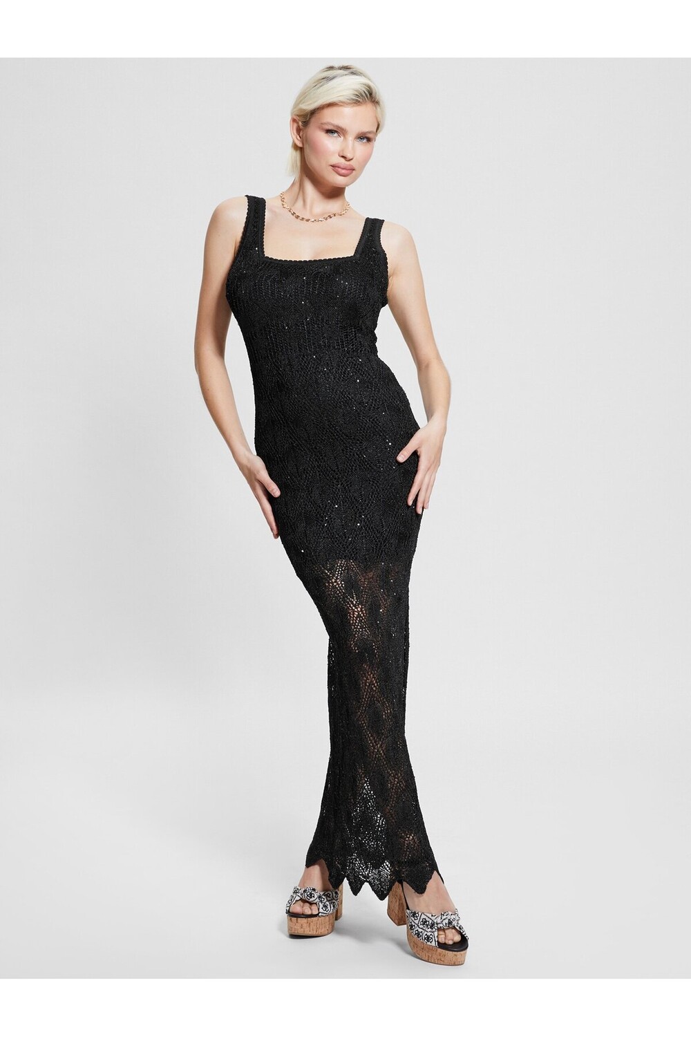 

Квадратное женское платье Guess, черный