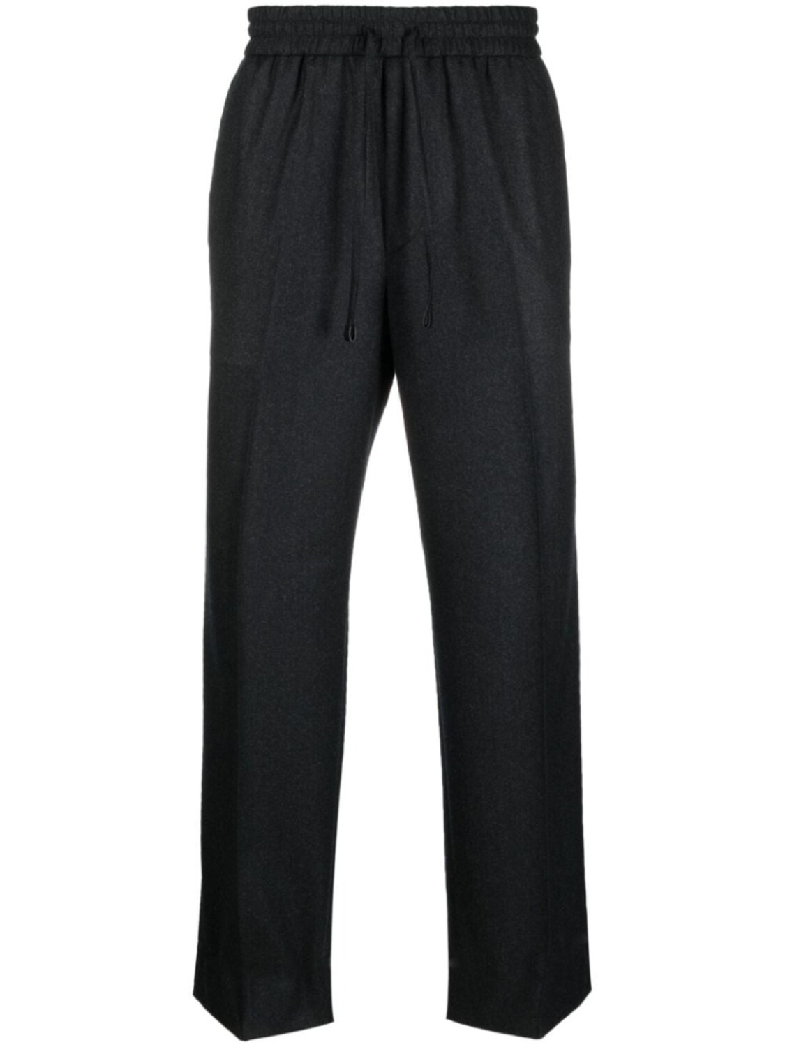 

Brioni drawstring-waist straight-leg tailored trousers, серый