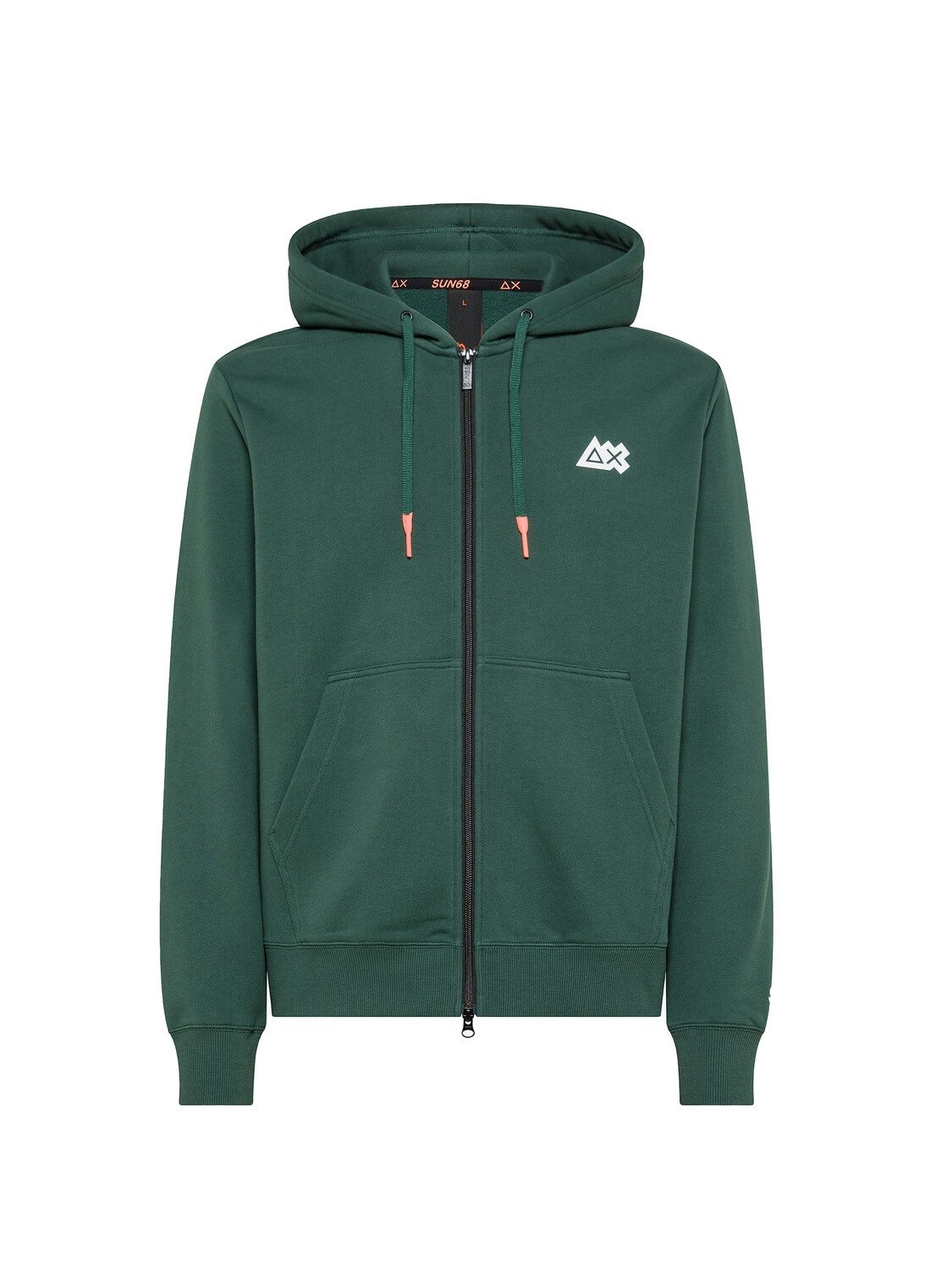 

Толстовка felpa in cotone con cappuccio e zip Sun68, зеленый