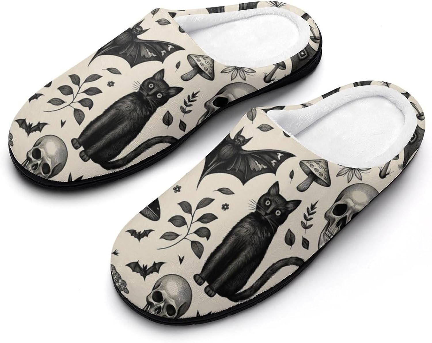 

Мужские домашние тапочки KKdskkds Yellow Blue Dandelion из хлопка, устойчивые к скольжению, уютные, теплые и дышащие, черный