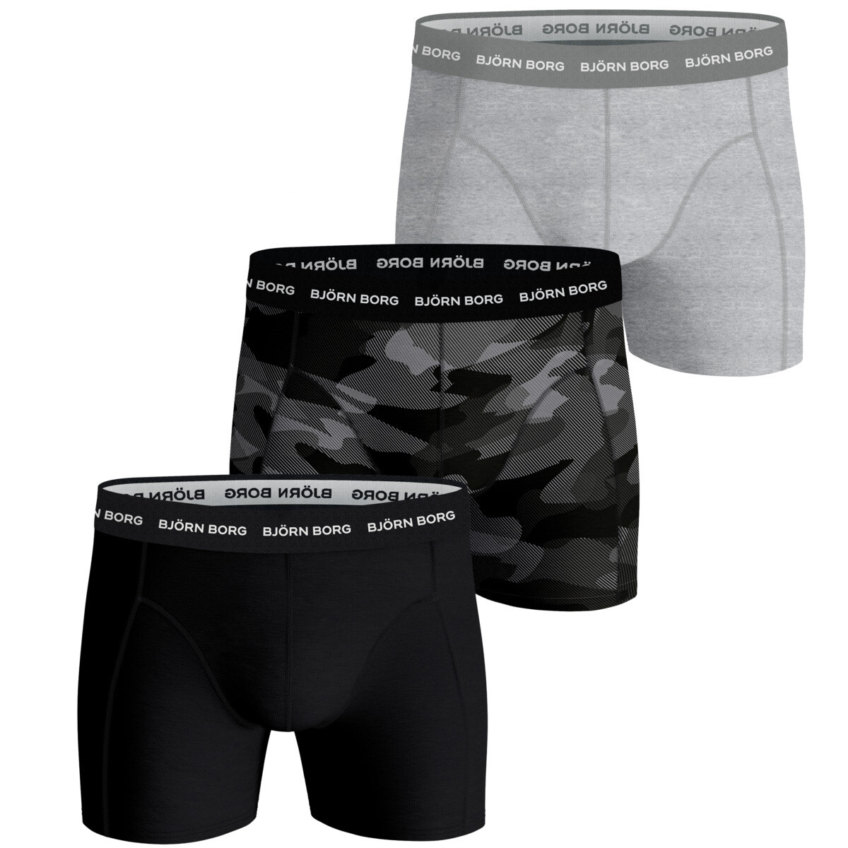 

Боксеры Björn Borg Boxershorts Shadeline Essential 3 шт, серый