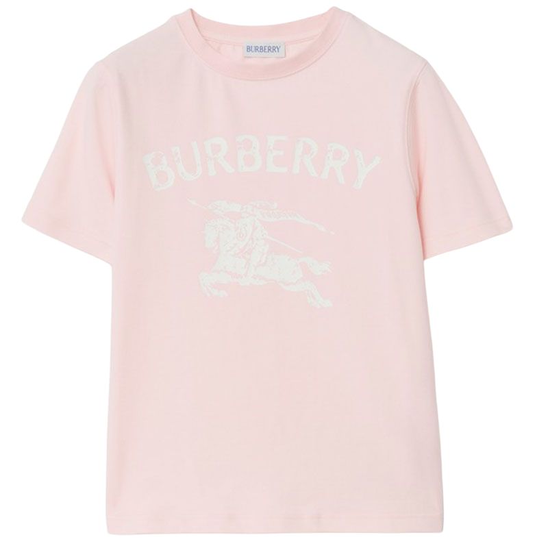 

Футболка для детей с круглым вырезом Moderate Burberry, ice розовый