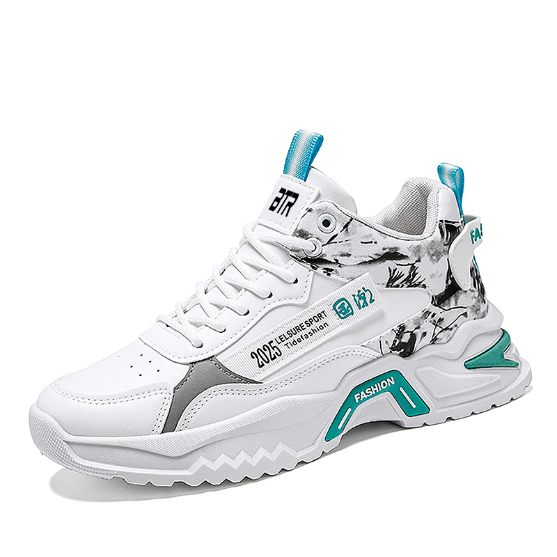 

Низкие массивные кроссовки мужские BTR, White Blue