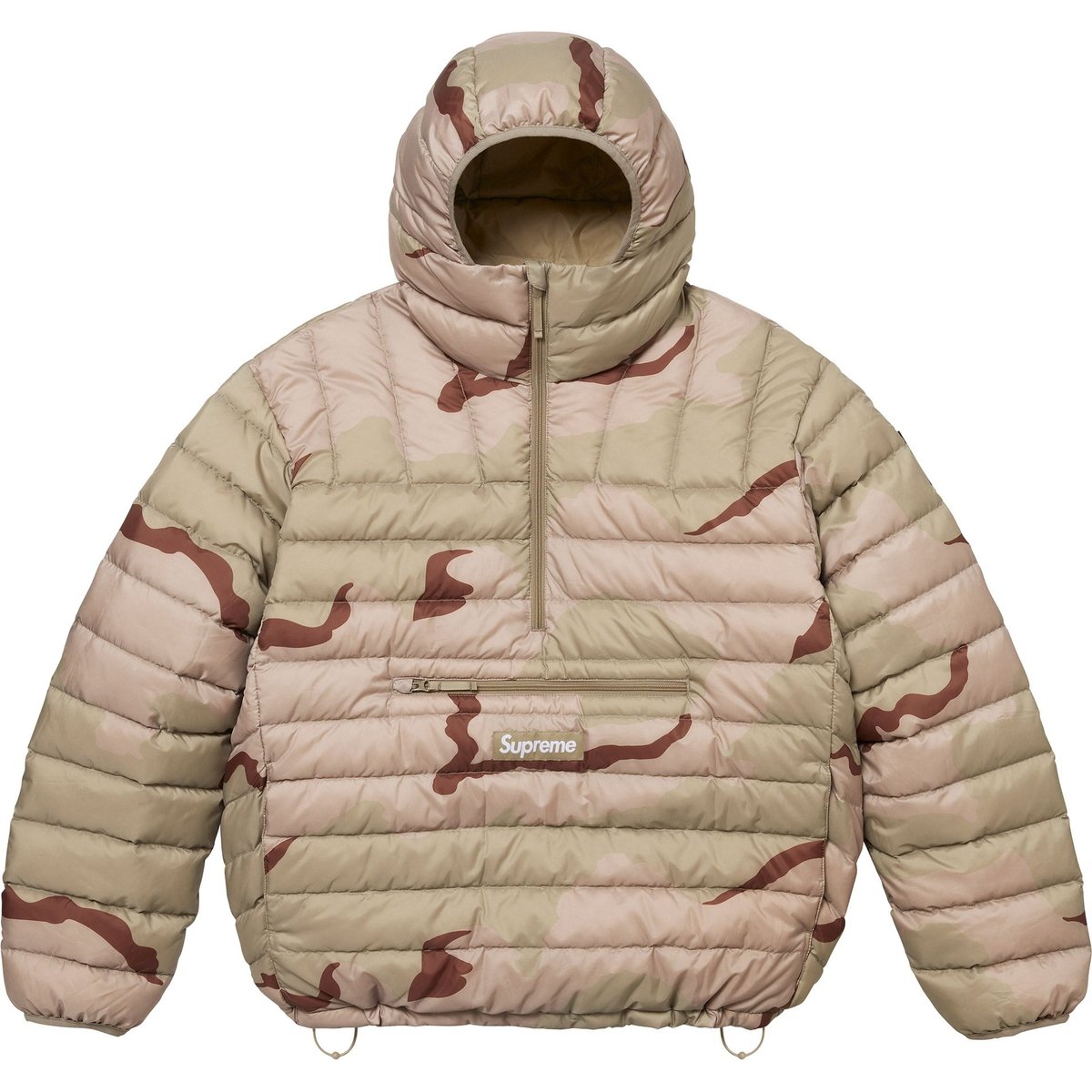 

Куртка Micro Down Half Zip Hooded Pullover FW24 Supreme, фиолетовый/сиреневый