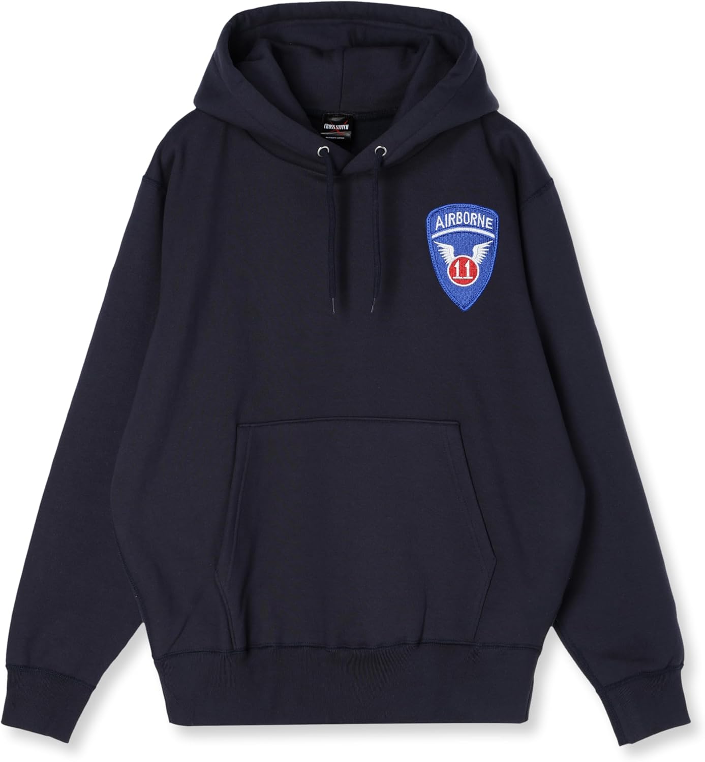 

Толстовка с капюшоном в стиле F, нашивка с гербом армии США, плотная ткань 12,4 унции, флисовая подкладка, темно-синий, размер L F-Style
