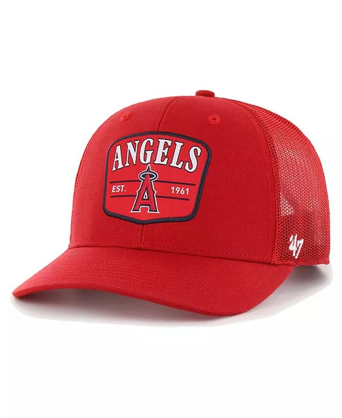 

Мужская красная регулируемая шляпа 47 Brand Los Angeles Angels Squad Trucker '47 Brand, красный