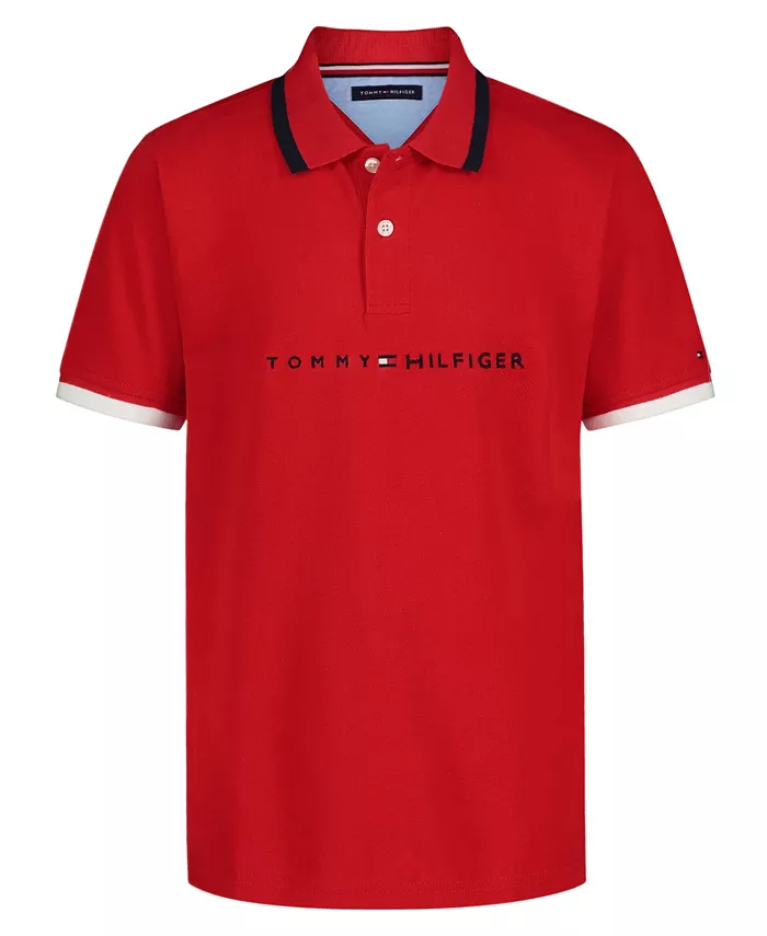 

Рубашка поло Tomas Big Boys Tommy Hilfiger, красный