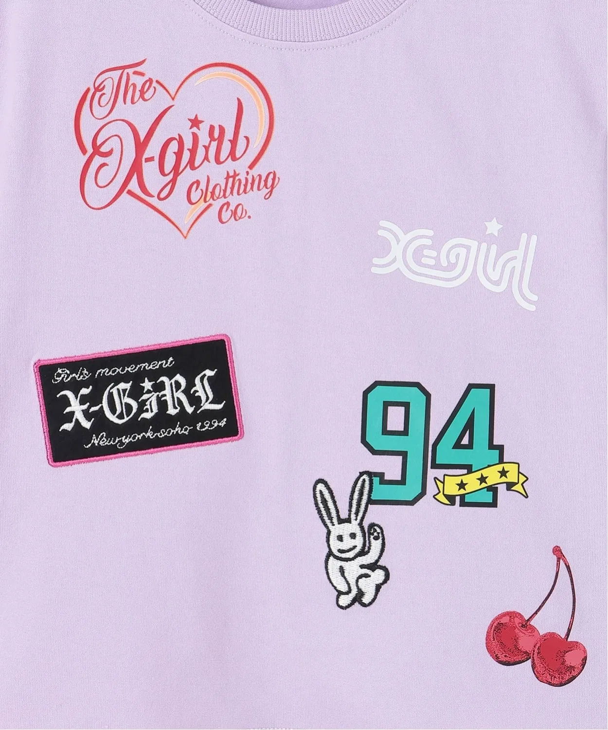 Детская футболка X-girl Stages MIXロゴプリント с коротким рукавом — фото 4