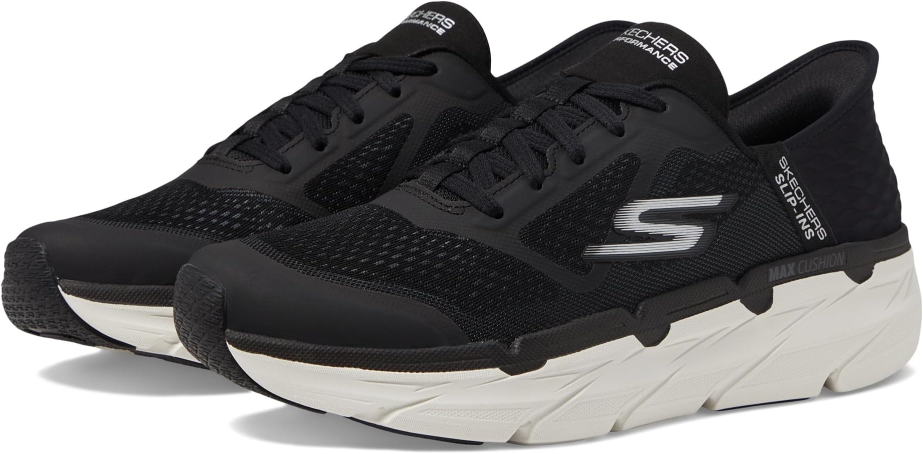 

Кроссовки Max Cushioning Premier Ascendant Hands Free Slip-Ins SKECHERS, цвет Black/White