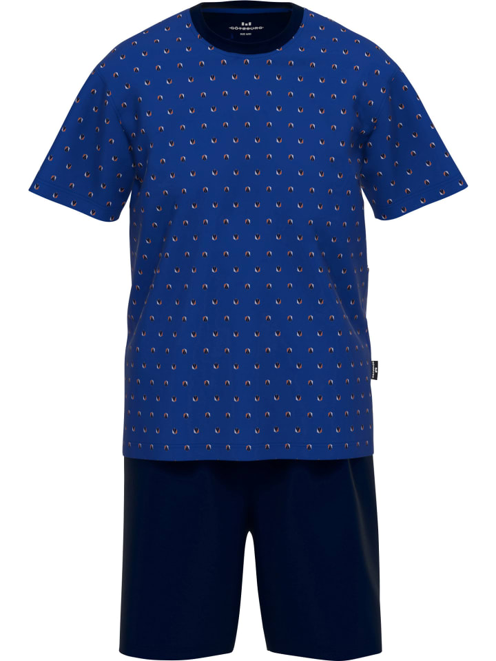 

Götzburg Укороченная одинарная трикотажная футболка темно-синего цвета