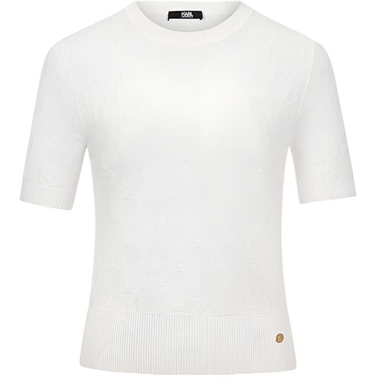 

Топ KARL LAGERFELD SS25 для женщин KARL LAGERFELD / Karl Lagerfeld Jeans, белый