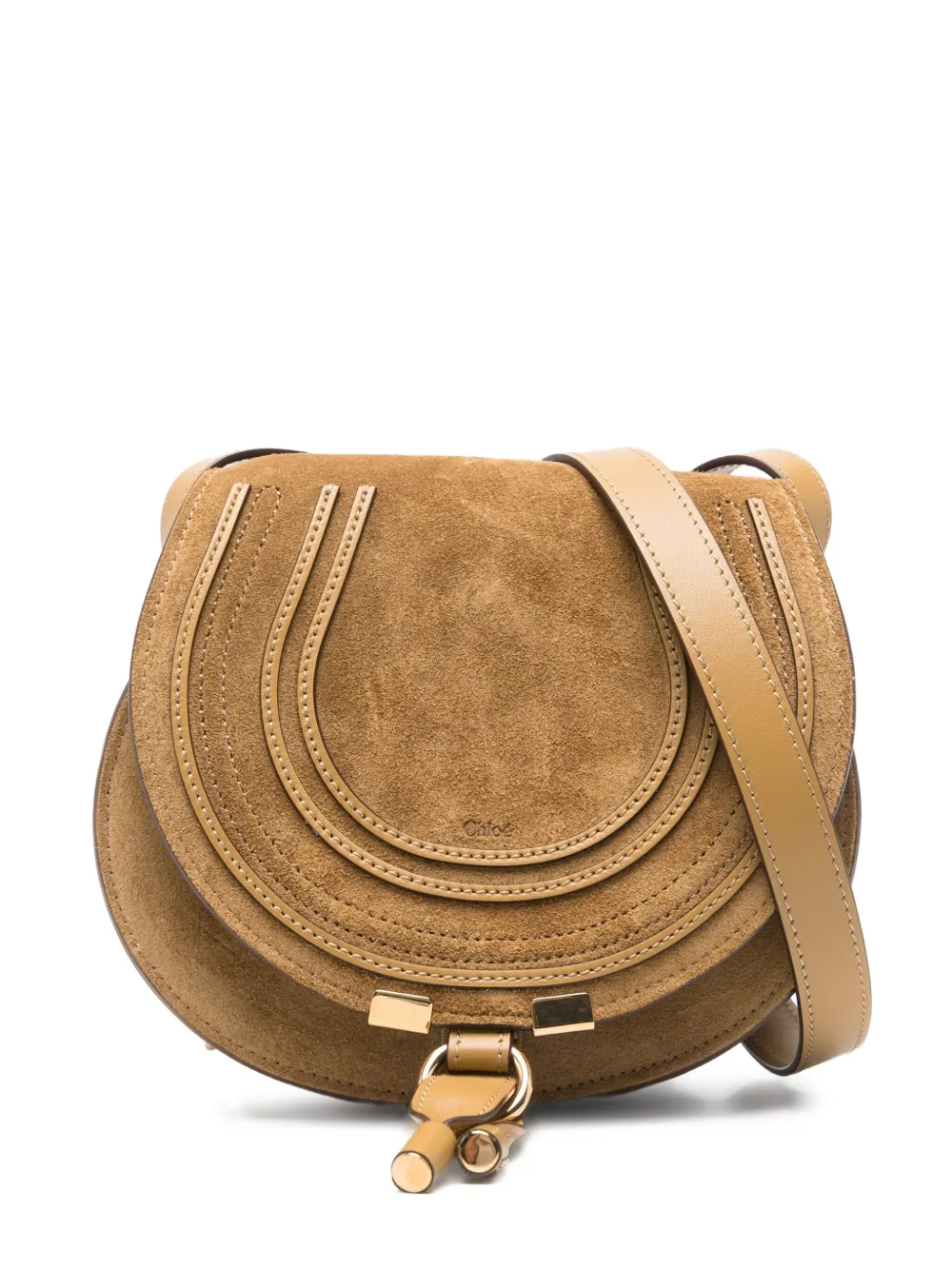 

Сумка через плечо Marcie из замши CHLOÉ, нейтральный