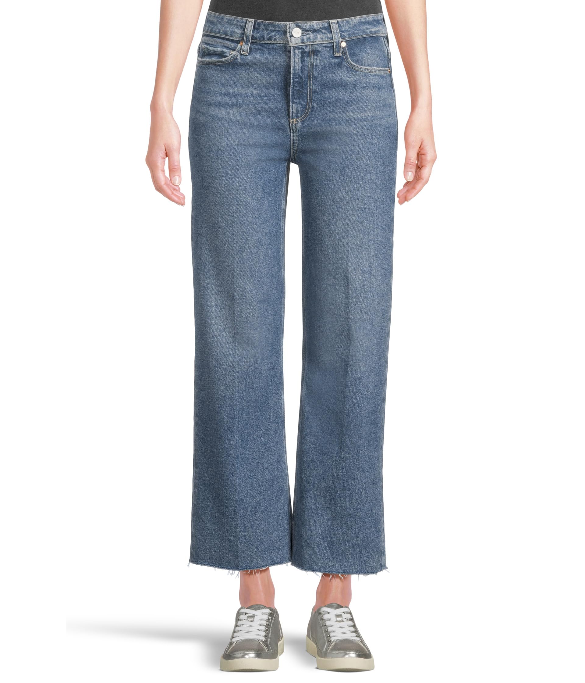 

Джинсы Paige Leenah Ankle Raw Hem in Moonchild, цвет Moonchild