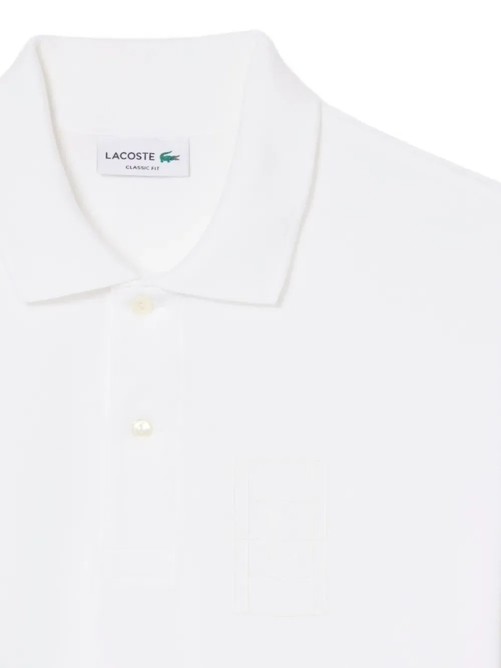 Рубашка-поло с коротким рукавом Lacoste, белый — фото 2