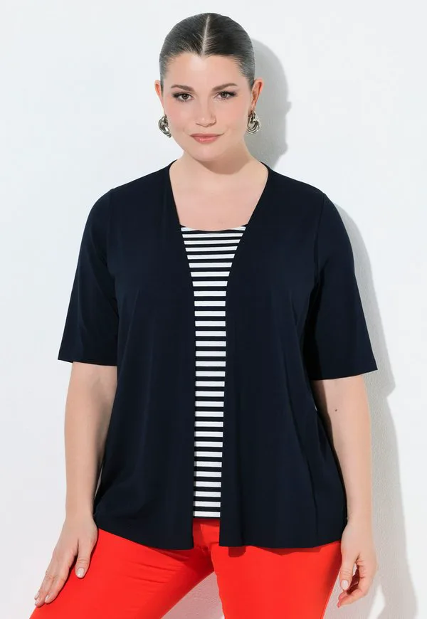 

Футболка с многослойным принтом Ulla Popken, Dark Marine, Синий, Футболка с многослойным принтом Ulla Popken, Dark Marine