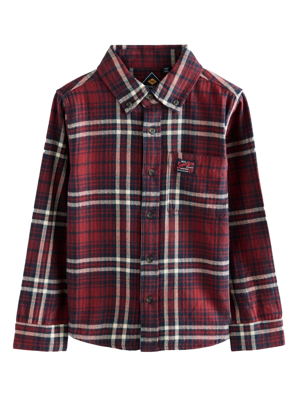 Superdry & Co Рубашка на пуговицах Regular fit в красном цвете