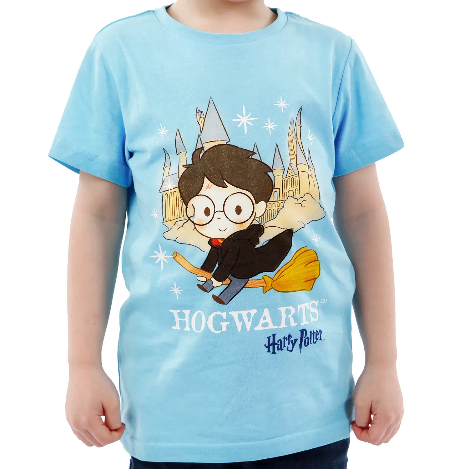 Футболка детская с Хогвартсом Harry Potter, синий — фото 3