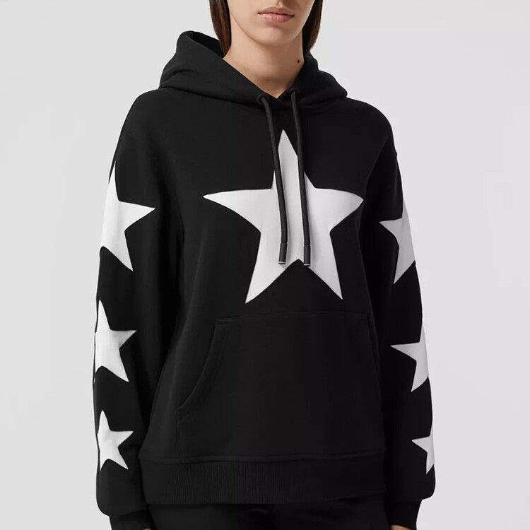Толстовка Burberry, женская, хлопковая, черный — фото 3