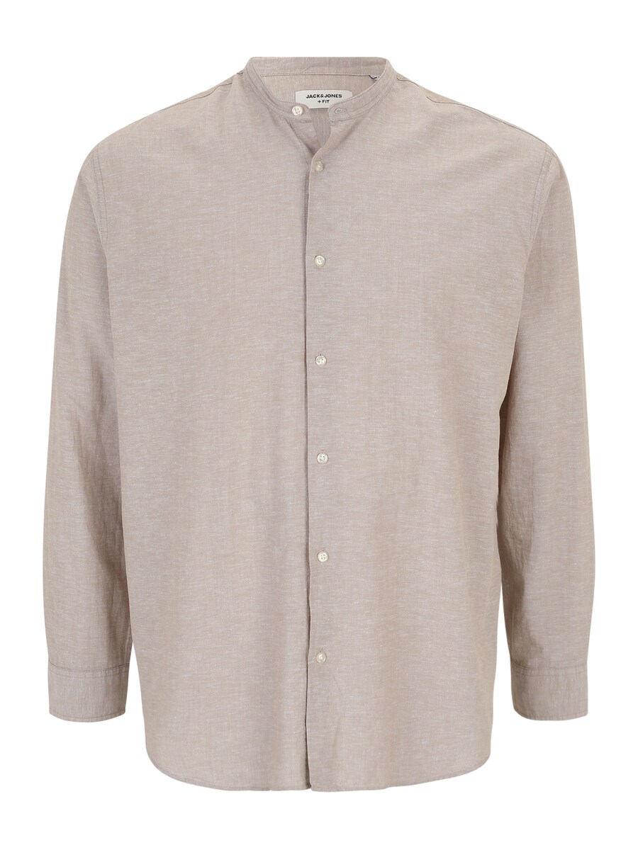 

Рубашка Slim Fit на пуговицах Jack & Jones Plus JJEBreeze, темно-бежевый
