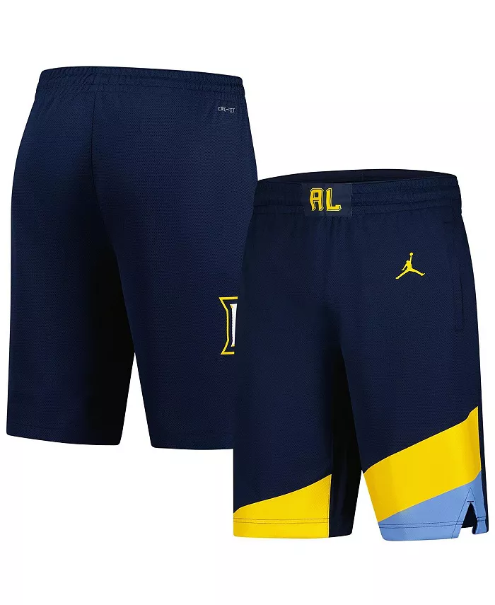 

Мужские баскетбольные шорты Marquette Golden Eagles реплика в синем цвете Jordan