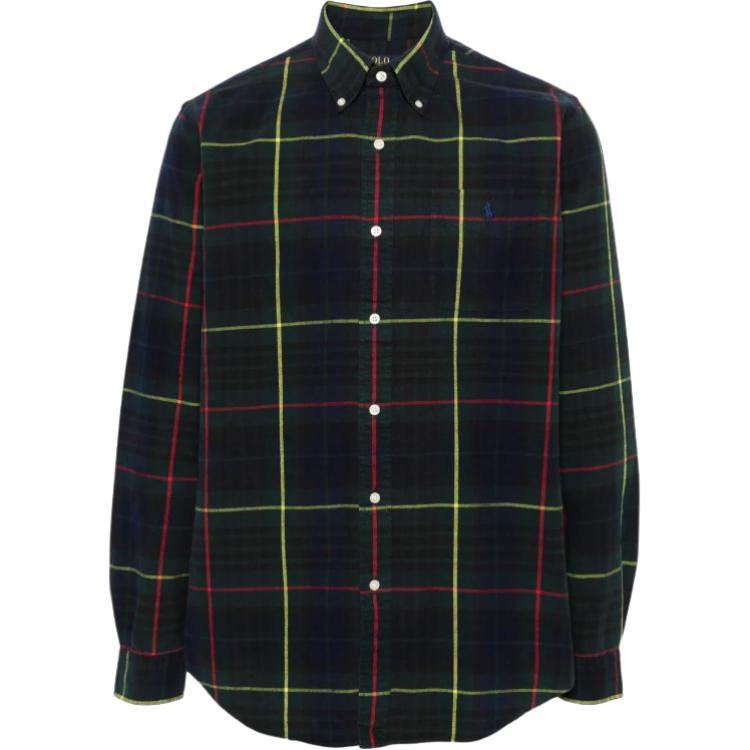 

Клетчатая оксфордская рубашка Polo Ralph Lauren, темно-коричневый