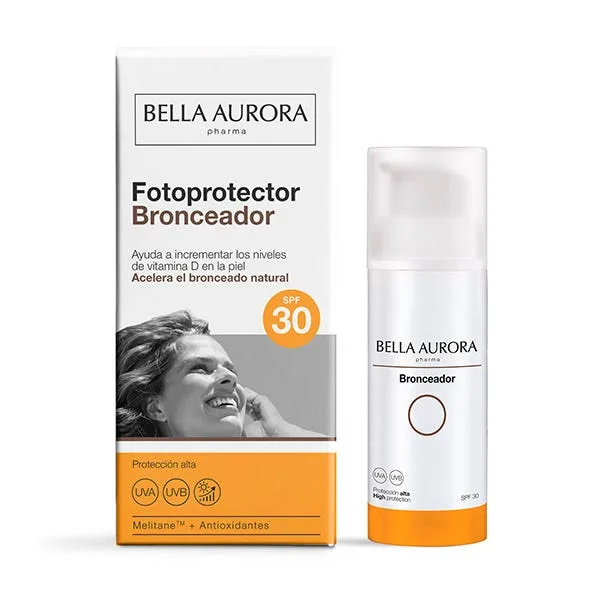 Солнцезащитный крем для автозагара SPF30 50 мл BELLA AURORA PHARMA