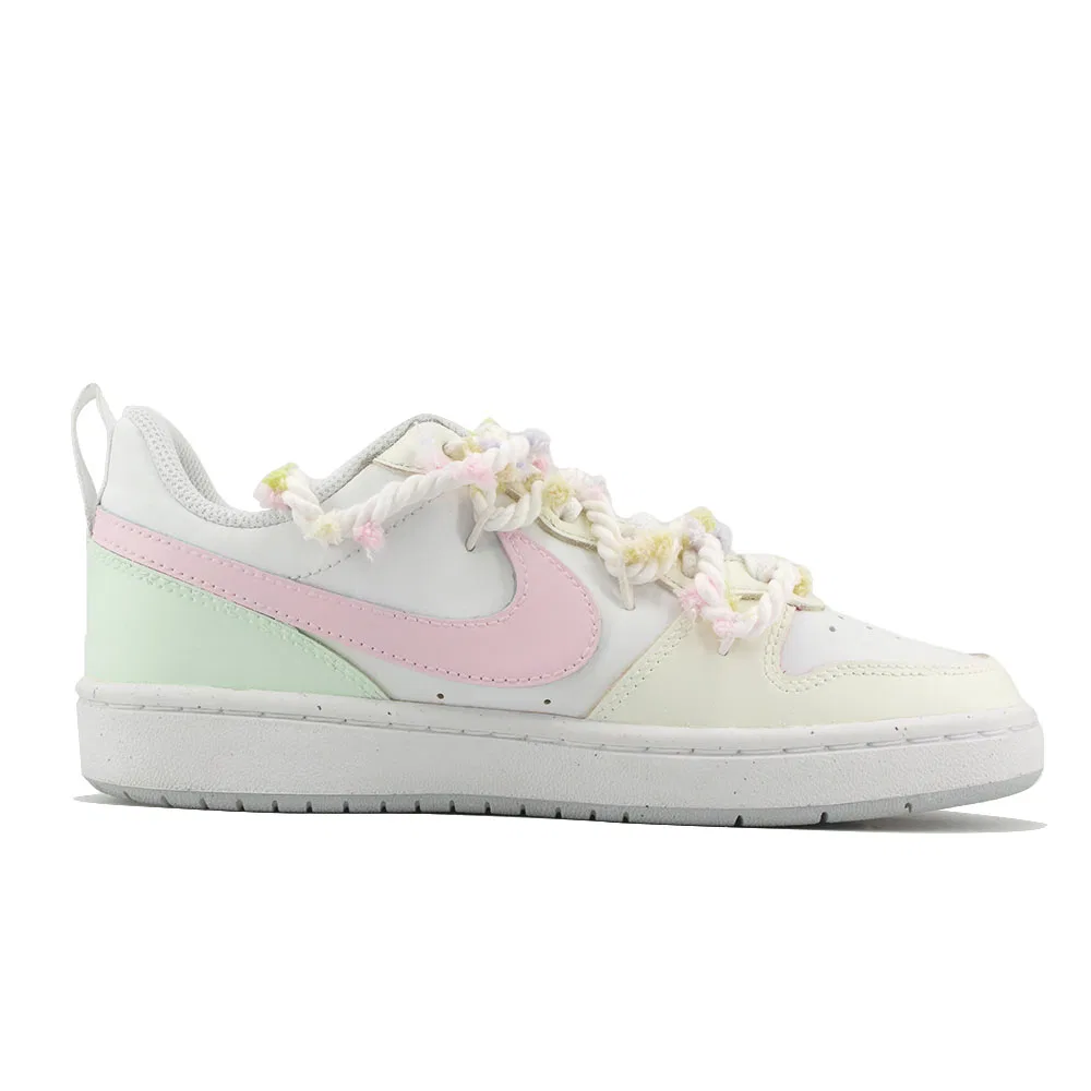 Кроссовки для скейтбординга Court Borough Kids' Grade School Nike, Light Yellow — фото 3