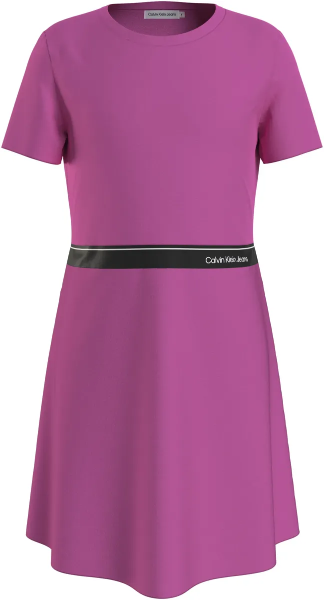 

Платье-блузка Calvin Klein Jeans "PUNTO LOGO TAPE SS DRESS", для детей до 16 лет, цвет Pink Amour