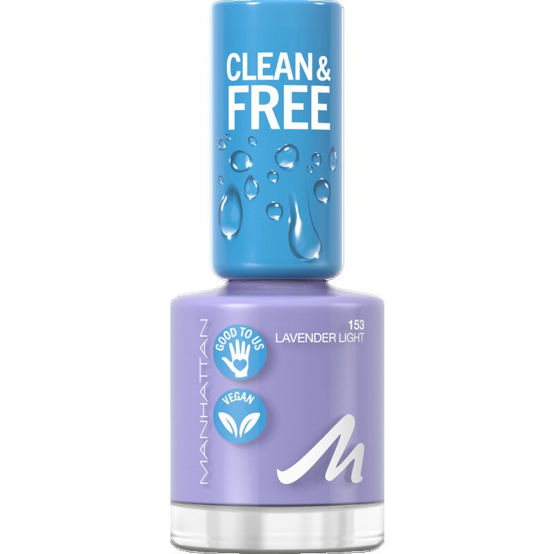 

Лак для ногтей Clean & Free 153 Lavender Light Manhattan, 8 ml