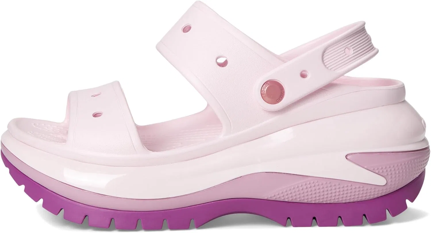 Сандалии Crocs унисекс Mega Crush с тремя ремешками на платформе, Hydrangea — фото 4