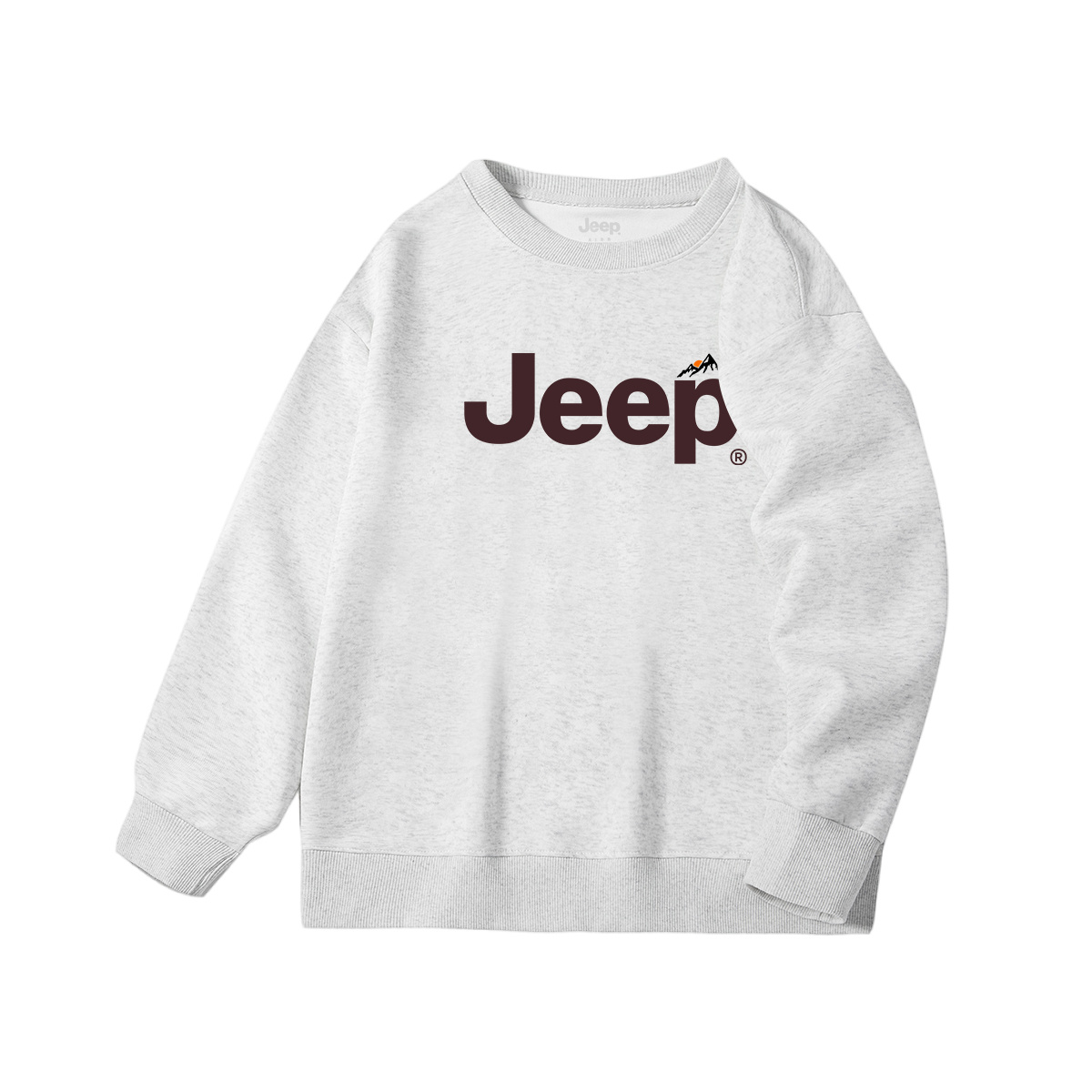 Детский свитшот с круглым вырезом Moderate Jeep, coffee — фото 2