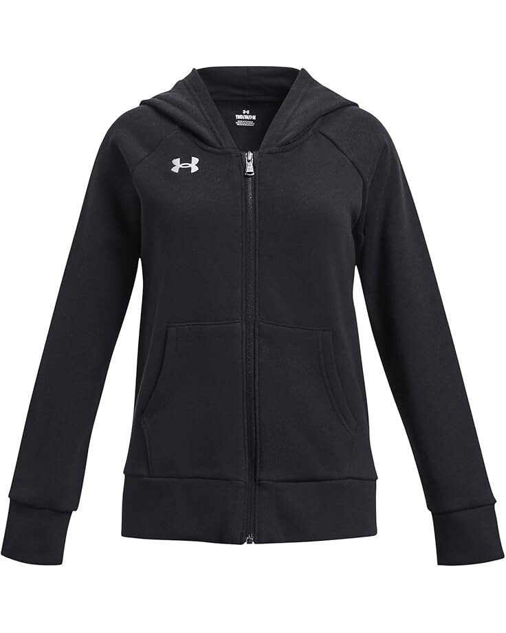 

Худи Under Armour Kids Rival Fleece Full Zip Hoodie , черный/белый