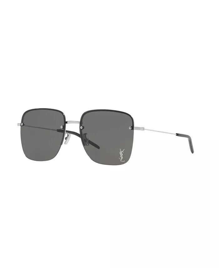 

Женские зеркальные солнцезащитные очки, SL 312 M-006 Saint Laurent, серебро